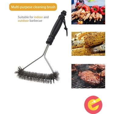 Güncel Çarşı 2'li Paket Mangal Barbekü Temizleyici, Metal Barbekü Izgara Temizleme Fırçası ve — 4. ürün görseli