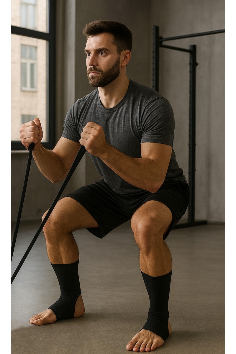 444 444 Marka Kickboks Çorabı Boks Çorabı Muay Thai Çorabı Ayak Sargı Ayak Bilekliği Ayak Bandajı Kicbox Çorabı Ağrı Ayak Destek Bilekliği — 3. ürün görseli