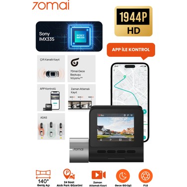 70MAI 70MAI A500 S Pro Plus Dahili Gps Araç fiyatı ve görseli