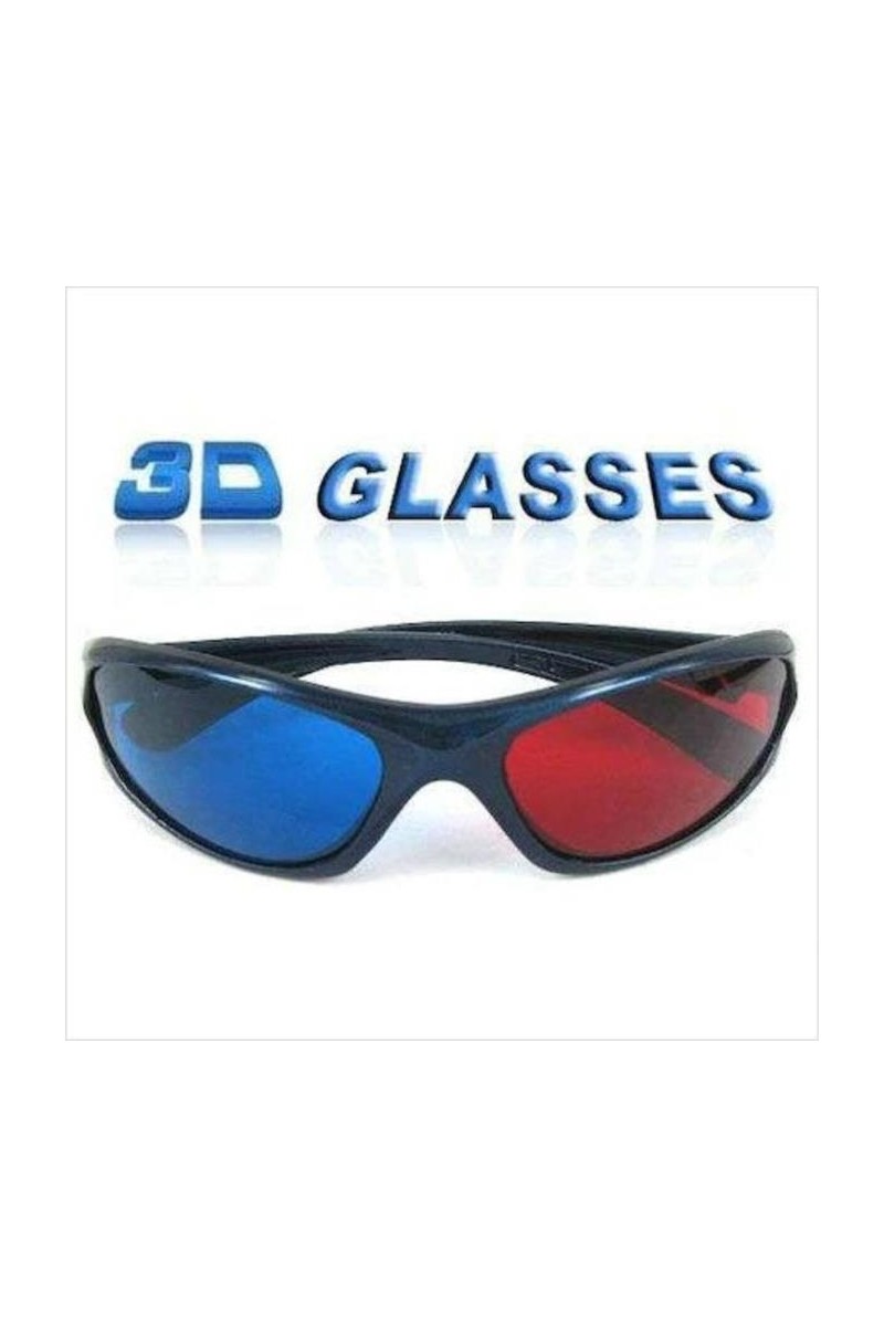Abnturk 1 Adet Üçboyutlu 3D Gözlük Red-Cyan,kırmızı Mavi