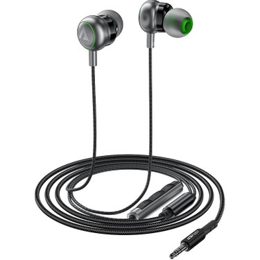 Acefast Acefast 3.5mm Kablolu HD Mikrofonlu Kulaklık Uzaktan Kumandalı Aux Girişli Kulaklık 1.2 Metre - — 2. ürün görseli