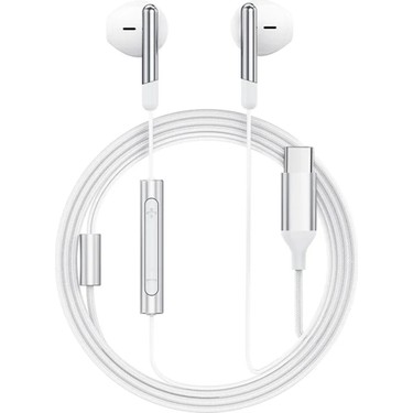 Acefast Acefast USB-C Kablolu Mikrofonlu Kulaklık Uzaktan Kumandalı Type-C Kulaklık 1.2 Metre - Beyaz - L3 — 2. ürün görseli