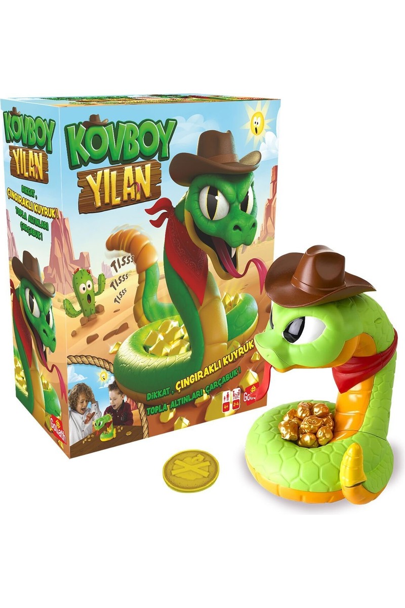 Adore Oyuncak Goliath Kovboy Yılan Eğlenceli Oyuncak +4 Yaş Dikkat Çıngıraklı Kuyruk Özelliği