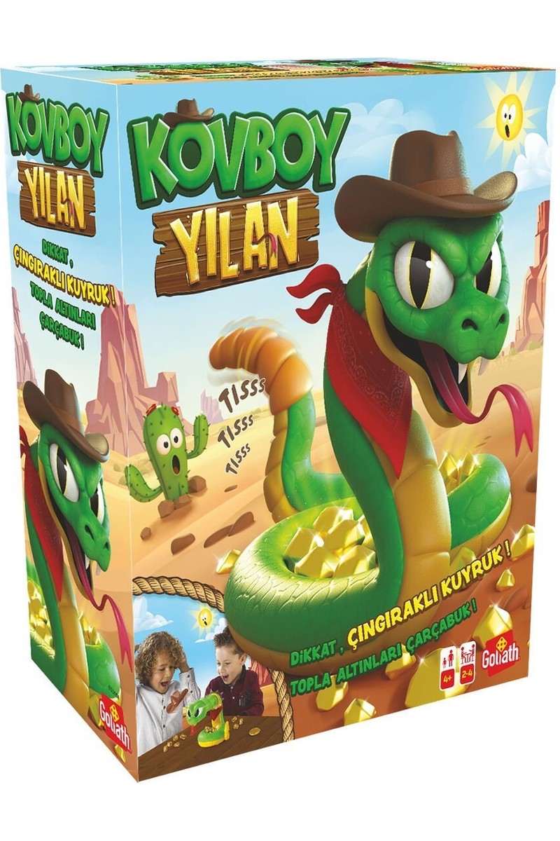 Adore Adore Oyuncak Goliath Kovboy Yılan Eğlenceli Oyuncak +4 Yaş Dikkat Çıngıraklı Kuyruk Özelliği — 3. ürün görseli