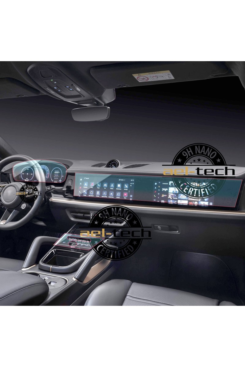 Ael-Tech Ael-Tech Porsche Cayenne Uyumlu Dijital Gösterge ,navigasyon ve Vites Etrafı 9h Nano Ekran Koruyucu — 6. ürün görseli