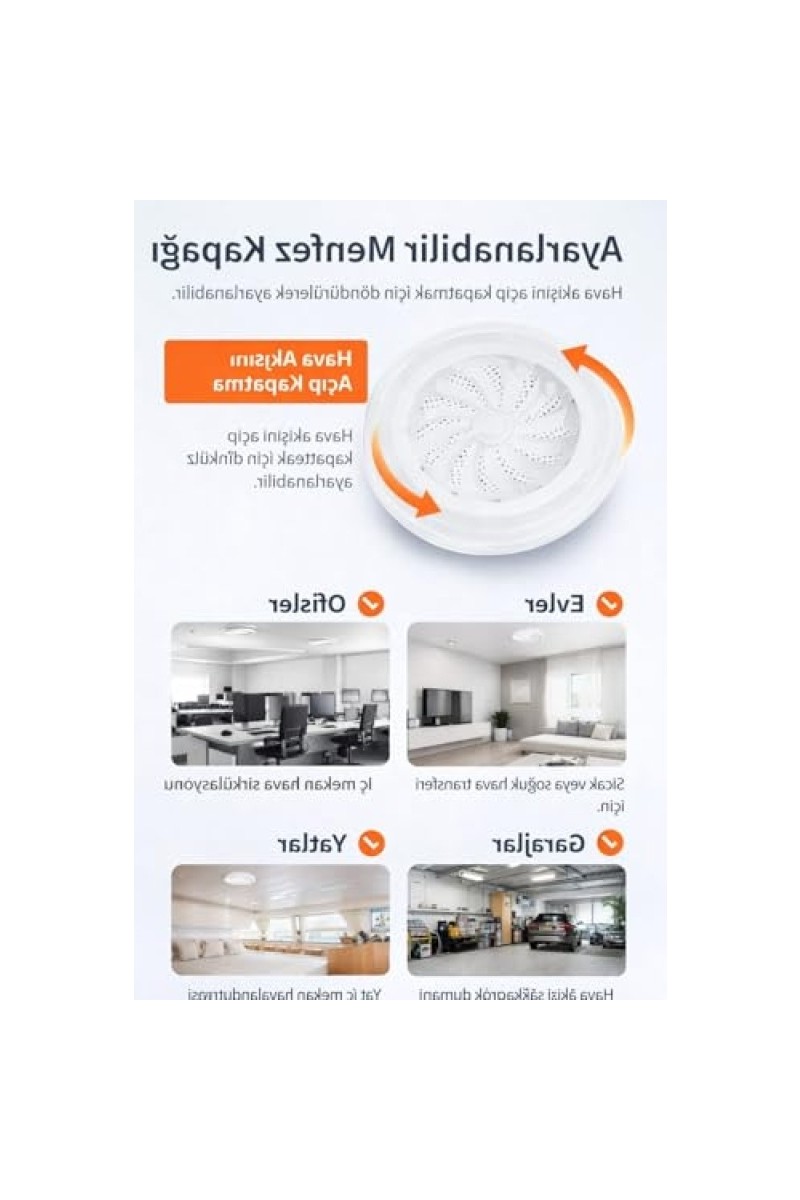 Aesco Aesco Ayarlanabilir Dönebilir Havalandırma Kapağı, Beyaz — 2. ürün görseli