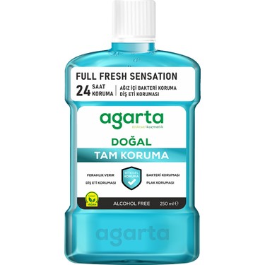 Agarta Agarta 250 ml Alkolsüz Ağız Bakım Suyu Dişleri Güçlendirir Tam Koruma Ferahlatıcı fiyatı ve görseli