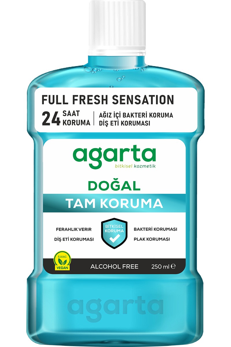 Agarta Agarta 250 ml Alkolsüz Ağız Bakım Suyu Dişleri Güçlendirir Tam Koruma Ferahlatıcı — 3. ürün görseli