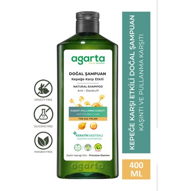 Agarta Agarta Doğal Kepeğe Karşı Etkili Şampuan 400 Ml fiyatı ve görseli