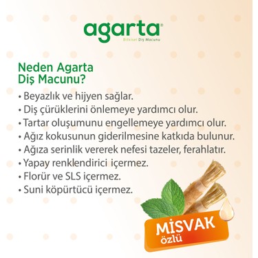 Agarta Agarta Doğal Misvak Özlü Diş Macunu 100 — 4. ürün görseli