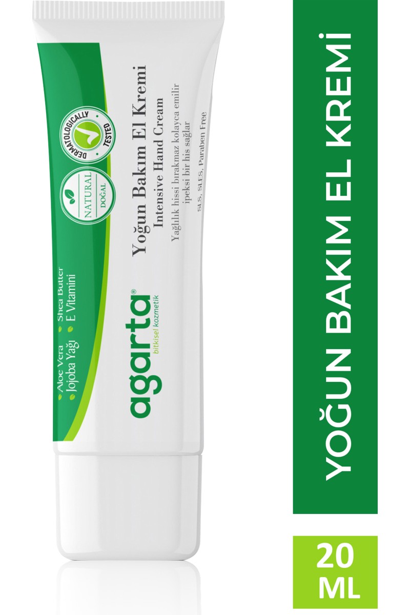 Agarta Agarta Yoğun Nemlendirici El Kremi - Doğal Bitkisel Formül, Shea Yağı ve E Vitamini ile — 4. ürün görseli