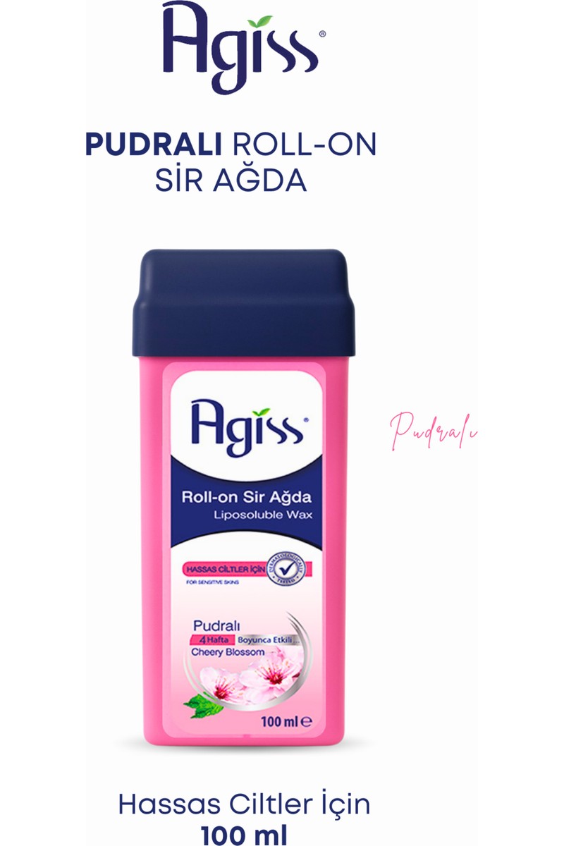 Agiss Agiss Pudralı Roll-On Sir Ağda 100 ml x 3'lü Paket – Hassas Ciltler İçin Yumuşak ve Etkili Epilasyon — 2. ürün görseli