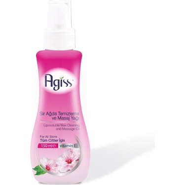 Agiss Agiss Sir Ağda Temizleme ve Masaj Yağı 150 ml Vitamin E ile Tüm Ciltler İçin Rahatlatıcı fiyatı ve görseli