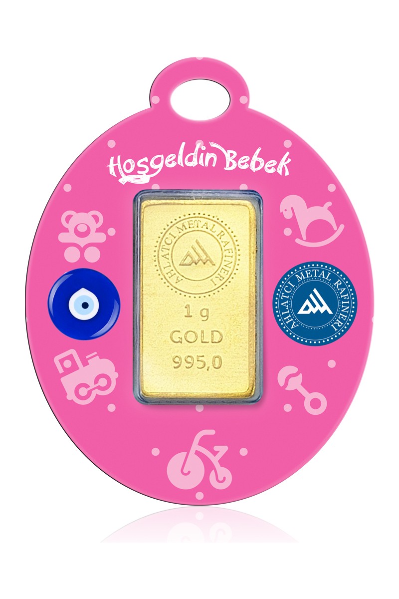 Ahlatcı 1 gr 24 Ayar Gram Altın Kız Bebek