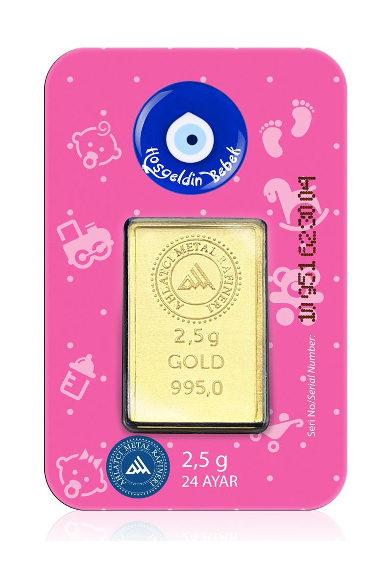 Ahlatcı 2.5 gr Altın Kız Bebek Ahlatcı 24 Ayar