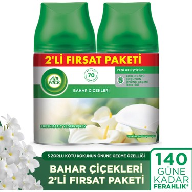 Air Wick Air Wick Oda Kokusu Freshmatic Yedek Sprey Bahar Çiçekleri, 2’li Fırsat fiyatı ve görseli