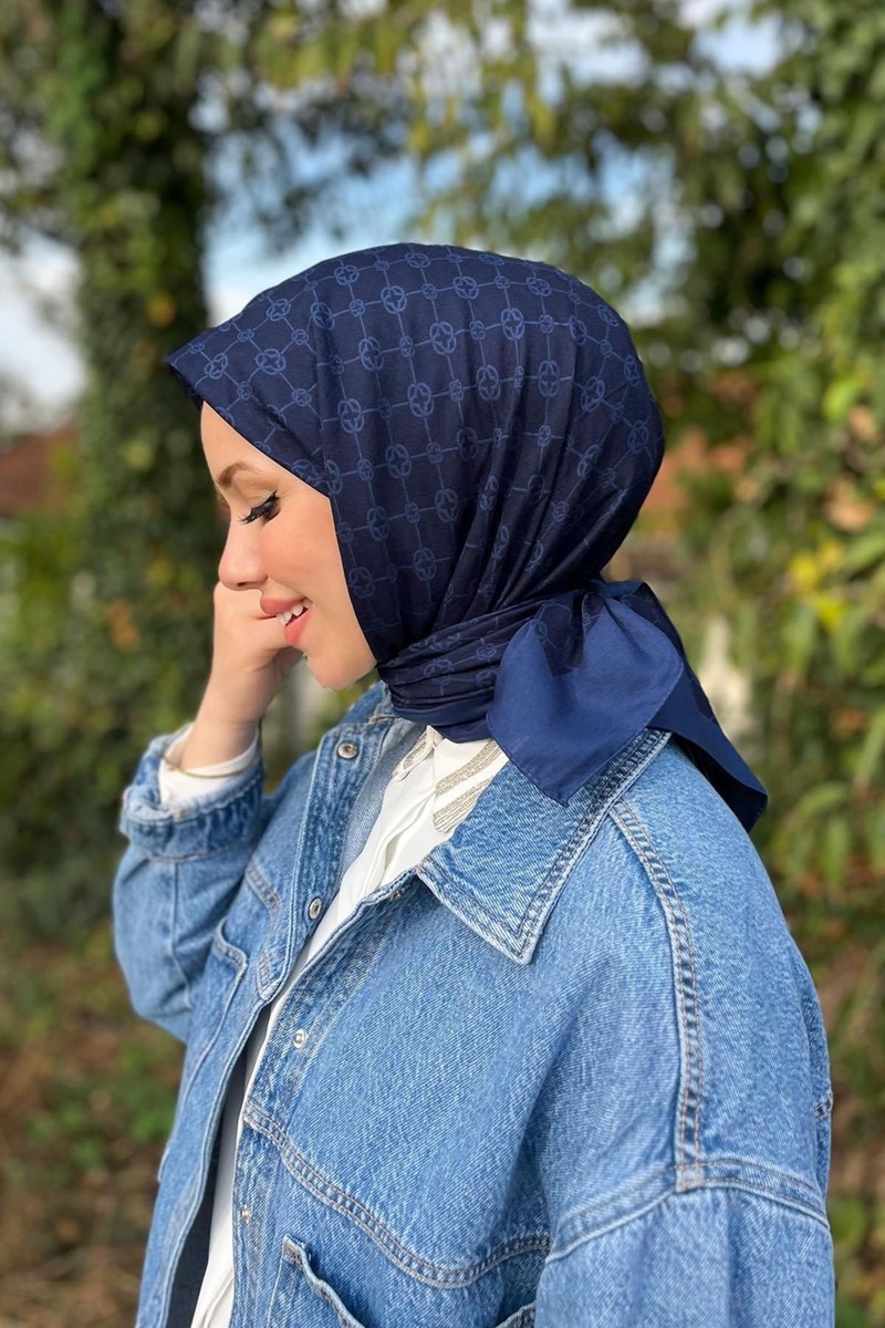 Aker Aker 95 X95 Elegance Monogram Eşarp - — 3. ürün görseli