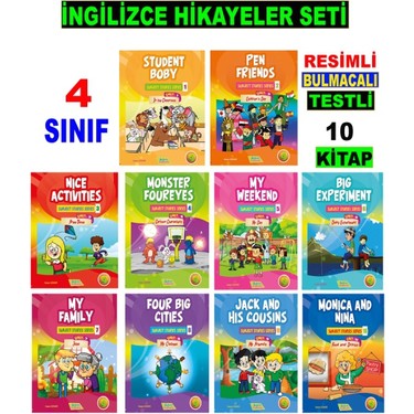 Akılyolu Yayıncılık Akılyolu Yayıncılık Akılyolu Publishing 4. Sınıf İngilizce Hikayeler Seti 10 Kit - Hasan fiyatı ve görseli