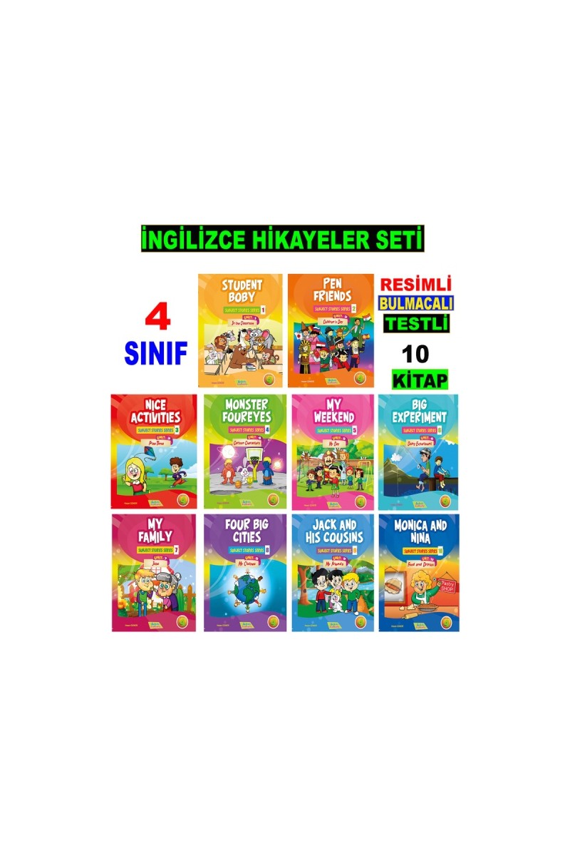Akılyolu Yayıncılık Akılyolu Yayıncılık Akılyolu Publishing 4. Sınıf İngilizce Hikayeler Seti 10 Kit - Hasan — 2. ürün görseli