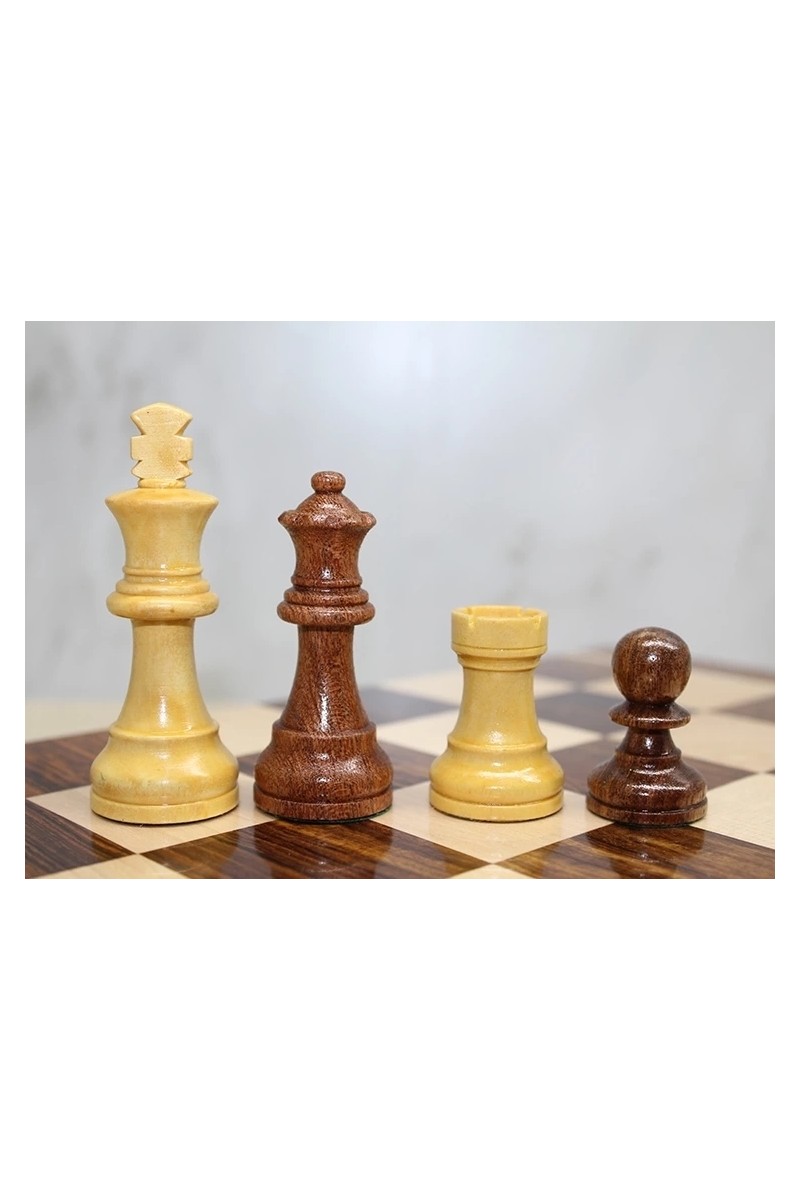 ALFA ALFA AKSESUAR 03 Özel Vernikli Mıknatıs Taşlı Ahşap Katlanabilir Kutulu Satranç Oyunu 17.5 cm G221 — 2. ürün görseli