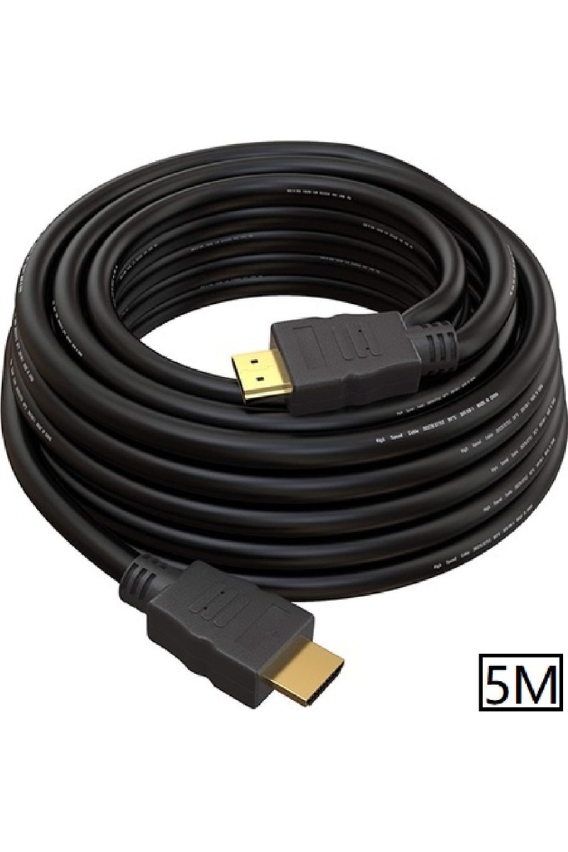 Alfais 5097 HDMI 5 Metre LCD Laptop Full Hd Ara Altın Kaplama Bağlantı Kablosu