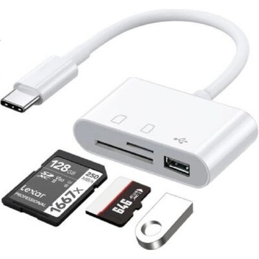 Alfais Alfais 5232 USB Type-C Kart Okuyucu – Hızlı Veri Transferi, SD/MicroSD/TF Kart Desteği, Tak — 6. ürün görseli