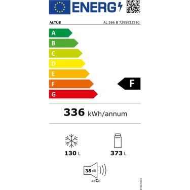 Altus Altus AL 366 B 503 Lt No Frost Çift Kapılı Buzdolabı – Geniş Ailelere Uygun, Enerji Tasarruflu ve — 3. ürün görseli