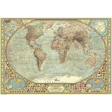 Anatolian Anatolian 2000 Parçalık Dünya Haritası Puzzle - Zorlu ve — 2. ürün görseli