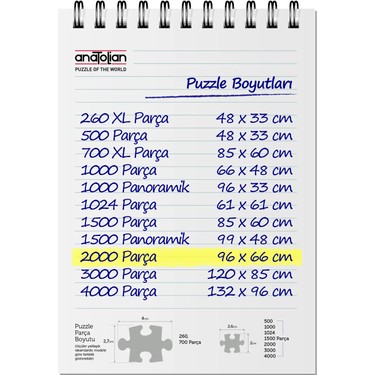 Anatolian Anatolian 2000 Parçalık Dünya Haritası Puzzle - Zorlu ve — 4. ürün görseli
