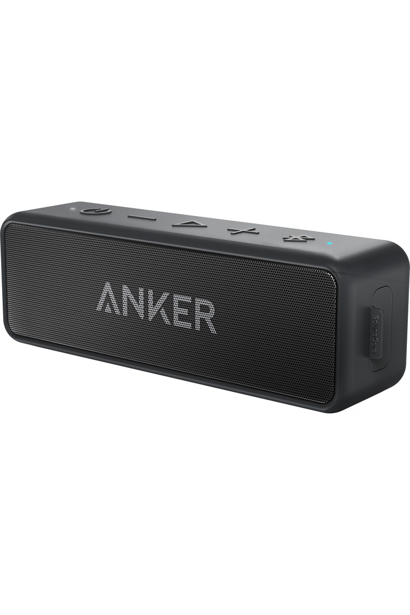 Anker Soundcore 2 Bluetooth Hoparlör - 12W Stereo Ses - IPX5 Suya Dayanıklılık - 24 Saate Varan Şarj - Siyah - A3105 (Anker Türkiye Garantili)