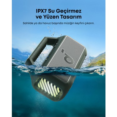 Anker Anker Soundcore Boom 2 Bluetooth 5.3 Hoparlör, 80W, IPX7 Su Geçirmez, Yeşil - — 5. ürün görseli