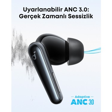 Anker Anker Soundcore Liberty 5 Kulak İçi Bluetooth Kulaklık, Gerçek Zamanlı Gürültü Engelleme, Siyah - — 3. ürün görseli