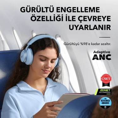 Anker Anker Soundcore Space One Kablosuz Kulaküstü Kulaklık - 40 Saat Oynatma Süresi - Anc - Bluetooth — 4. ürün görseli