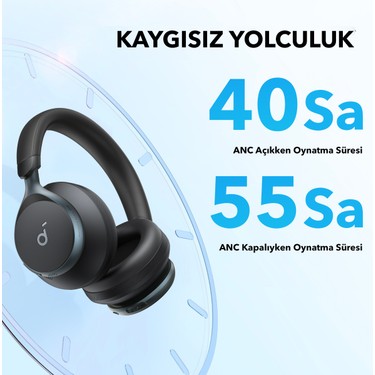 Anker Anker Soundcore Space One Kablosuz Kulaküstü Kulaklık - 40 Saat Oynatma Süresi - Anc - Bluetooth — 5. ürün görseli