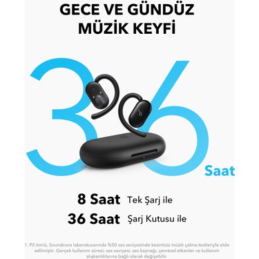 Anker Anker Soundcore V20i Bluetooth Kulaklık, Açık Kulak Teknolojisi, Siyah - — 2. ürün görseli