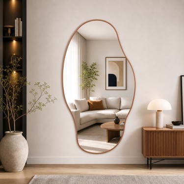 Ant Home Ant Home Asimetrik Ayna, Çerçeveli Ayna, Duvar Aynası, Konsol Aynası, Banyo Aynası, Çerçeveli — 3. ürün görseli