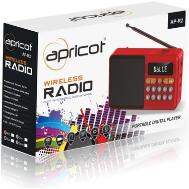 Apricot Apricot AP-R2 Taşınabilir Bluetooth Radyo Kırmızı 3 Watt Özellikli Nostalji — 4. ürün görseli