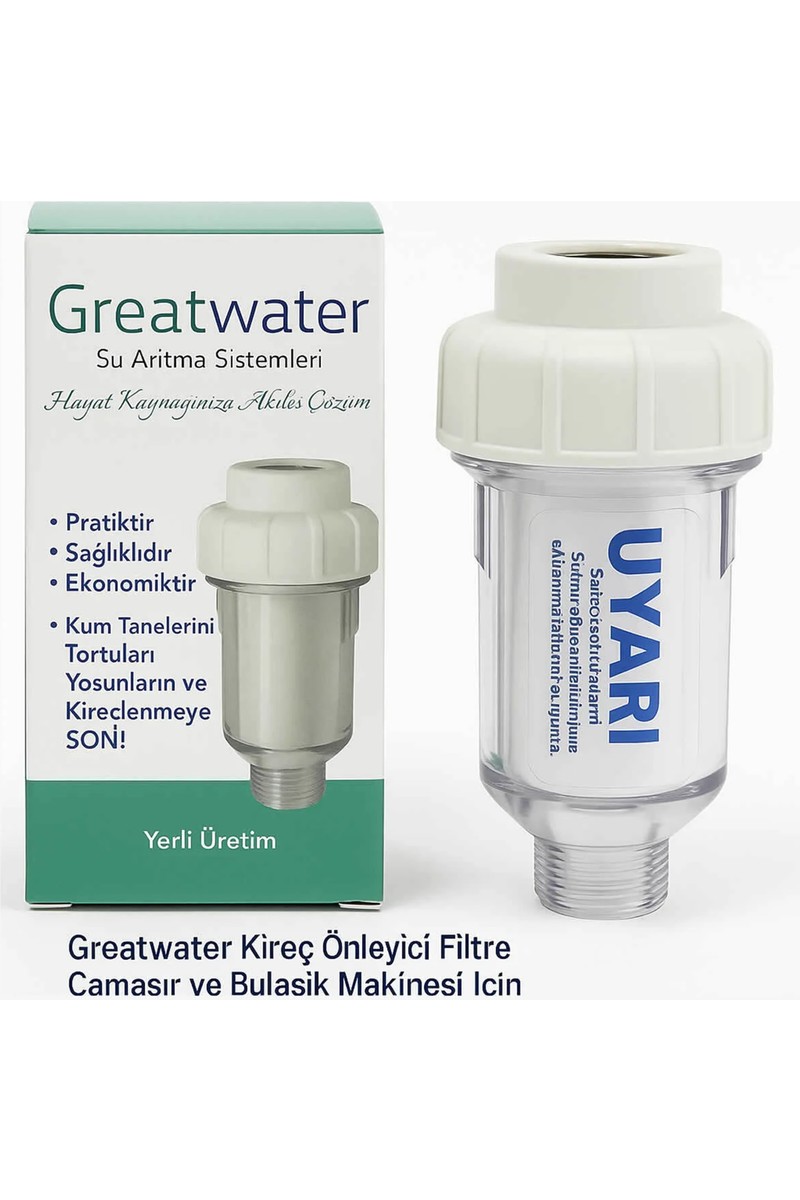 Aqua Aqua Bella Greatwater Kireç Önleyici Filtre - Çamaşır ve Bulaşık Makinesi İçin Şeffaf Su Arıtma Filtresi — 2. ürün görseli