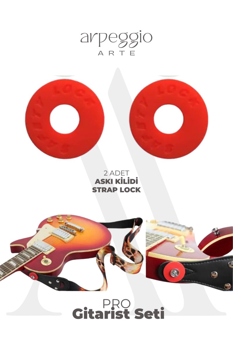 Arpeggio Arpeggio Arte Pro Gitarist Seti – Gitar Askısı, Akort Cihazı, Kapo, Tel Değiştirme Yardımcısı, Askı Kilidi — 3. ürün görseli