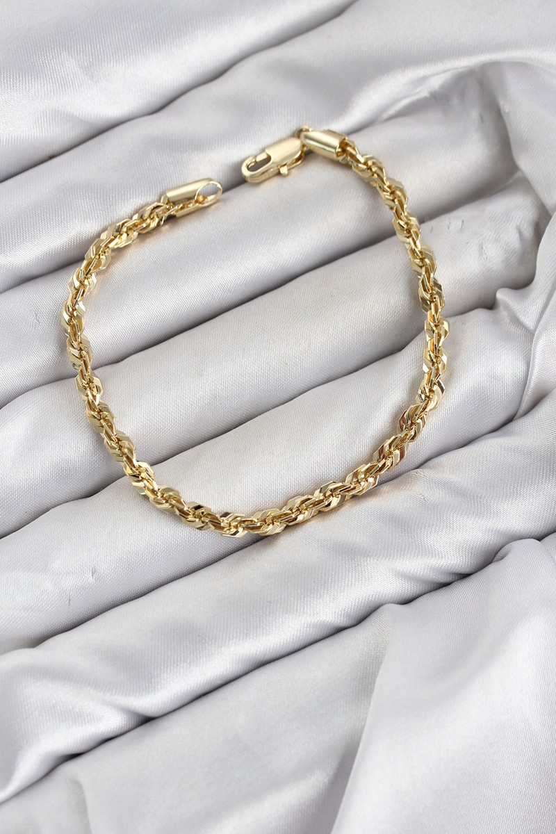 Aslanoğlu Store cm Singapur Model Zincir Gold Renk Kadın Bileklik TJ-BB8596