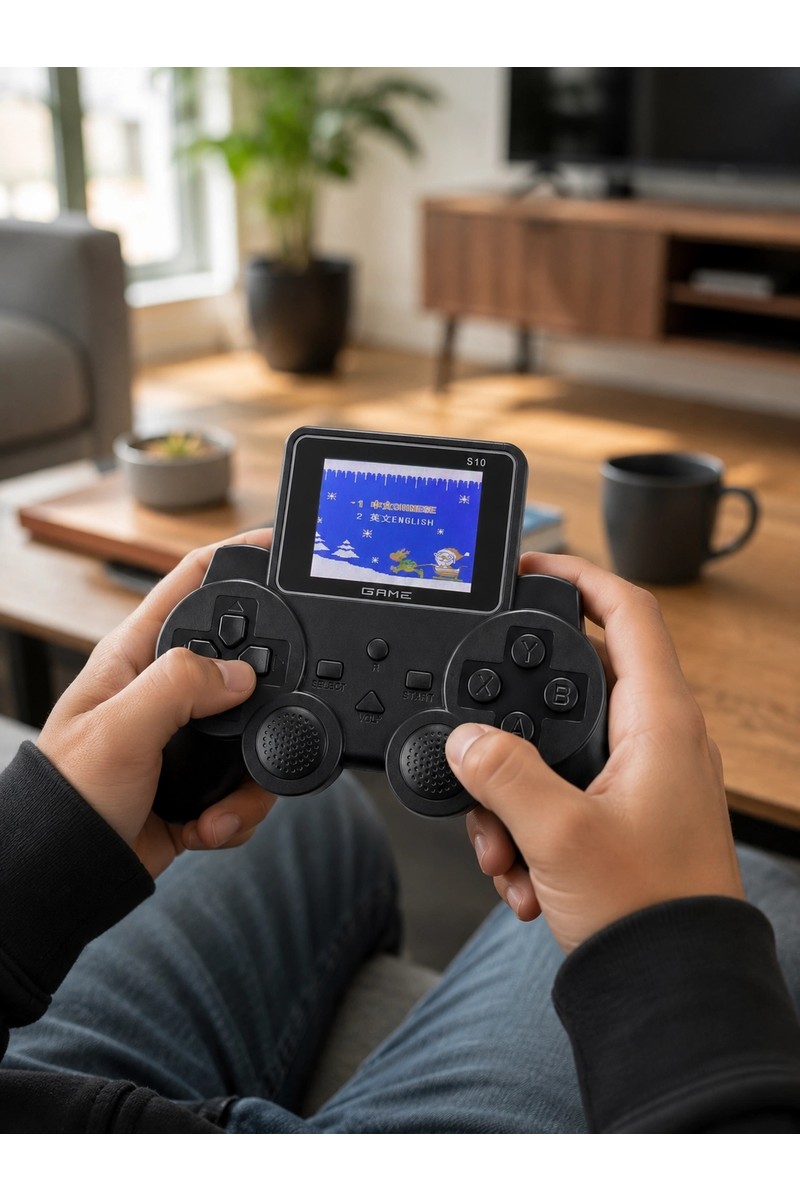 Aslanoğlu Aslanoğlu Store Mey Ithalat® 520 Oyunlu Taşınabilir El Oyun Konsolu Tv Bağlantılı Şarjlı Gamepad — 3. ürün görseli
