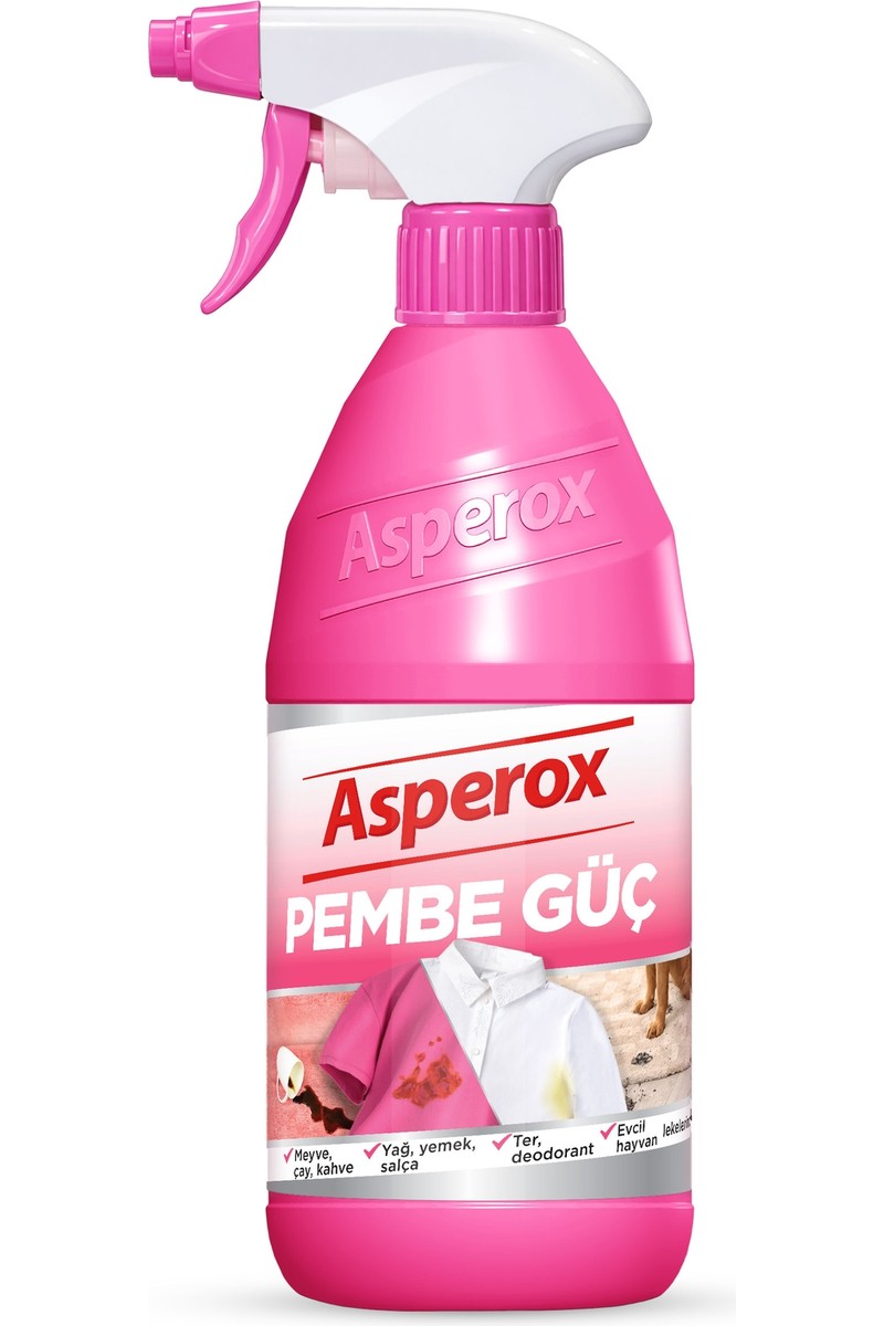 Asperox Asperox 650 ml Pembe Güç Leke Çıkarıcı Sprey Konsantre Formül ile Etkili Temizlik fiyatı ve görseli
