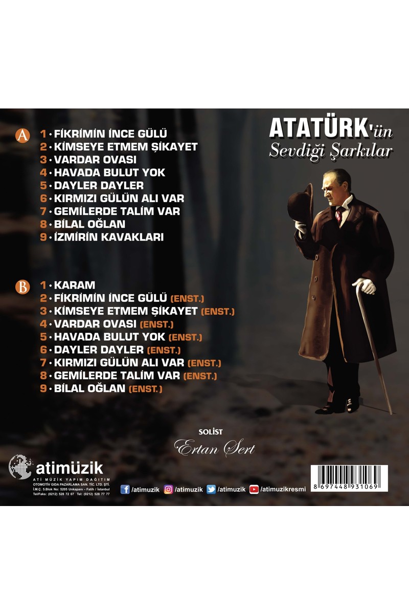 Ati Ati Müzik Ertan Sert - Atatürk'ün Sevdiği Şarkılar (Plak) — 3. ürün görseli