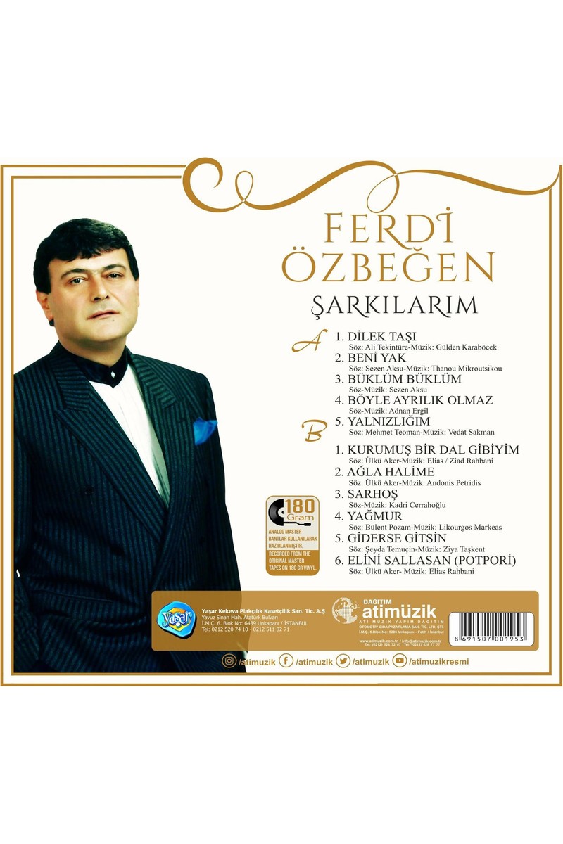 Ati Ati Müzik Ferdi Özbeğen - Şarkılarım (Analog Kayıt) (Plak) — 2. ürün görseli