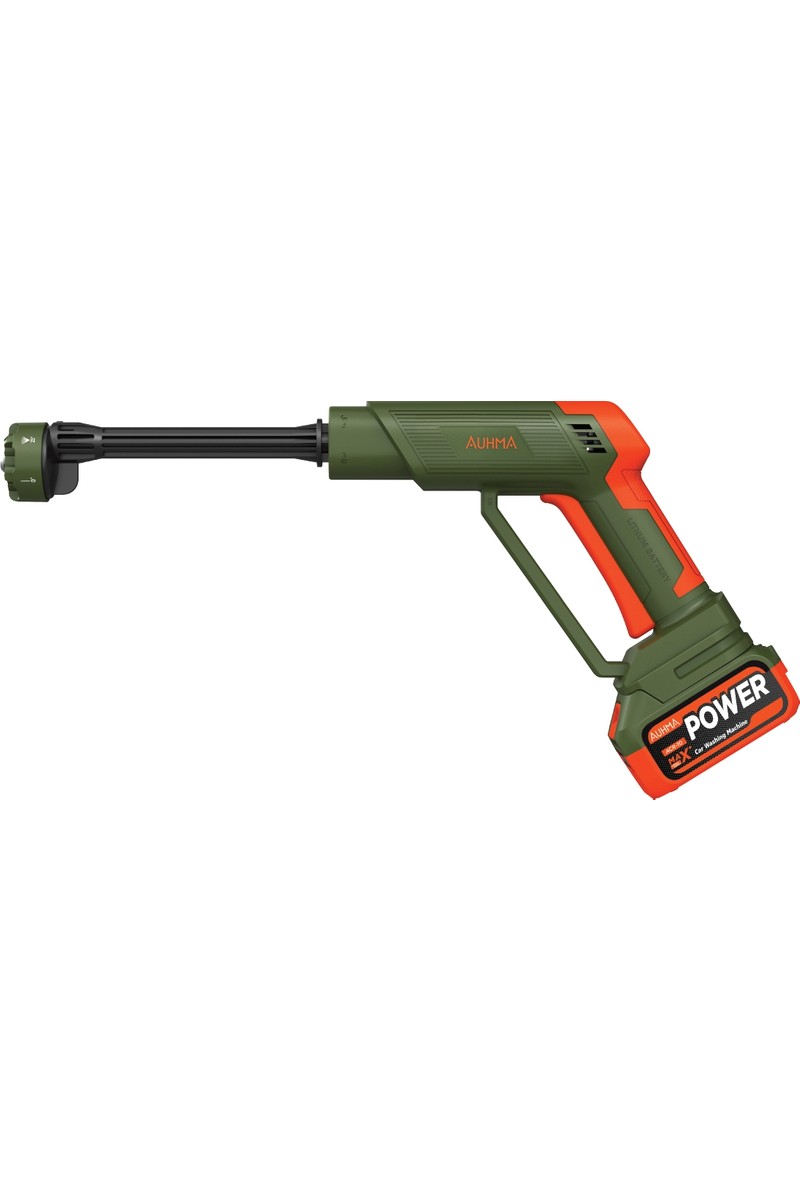 Auhma Auhma Acr-10 Şarjlı Araç Yıkama Makinesi Yeşil 203 Psı 170W Basınçlı Oto Yıkama Seti | 3820 Fırçasız Motor, Çantalı, 2 Bataryalı, Köpük Hazneli, 5 Metre Hortumlu — 3. ürün görseli