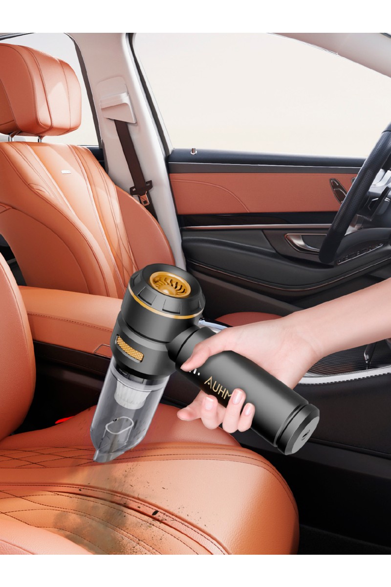 Auhma Auhma Ahv-02 Kablosuz Araç Içi Süpürge Siyah | 17000PA Güçlü Vakum | Fırçasız Motor | Üfleme & Vakum Özellikli | 9 Başlık + Type-C Kablo — 3. ürün görseli