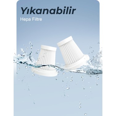 Auhma Auhma Ahv-02 Kablosuz Araç Içi Süpürge Yeşil | 17000PA Güçlü Vakum | Fırçasız Motor | Üfleme & — 2. ürün görseli