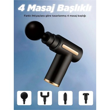 Auhma Auhma AMG6 Masaj Tabancası – 6 Kademeli Derin Doku Masajı Yüksek Tork Motor ile Etkili — 5. ürün görseli