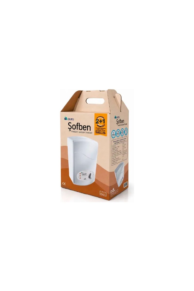 Aura Aura Basic Elektrikli Banyo Şofbeni 105a6 ( Montajsız ) — 2. ürün görseli