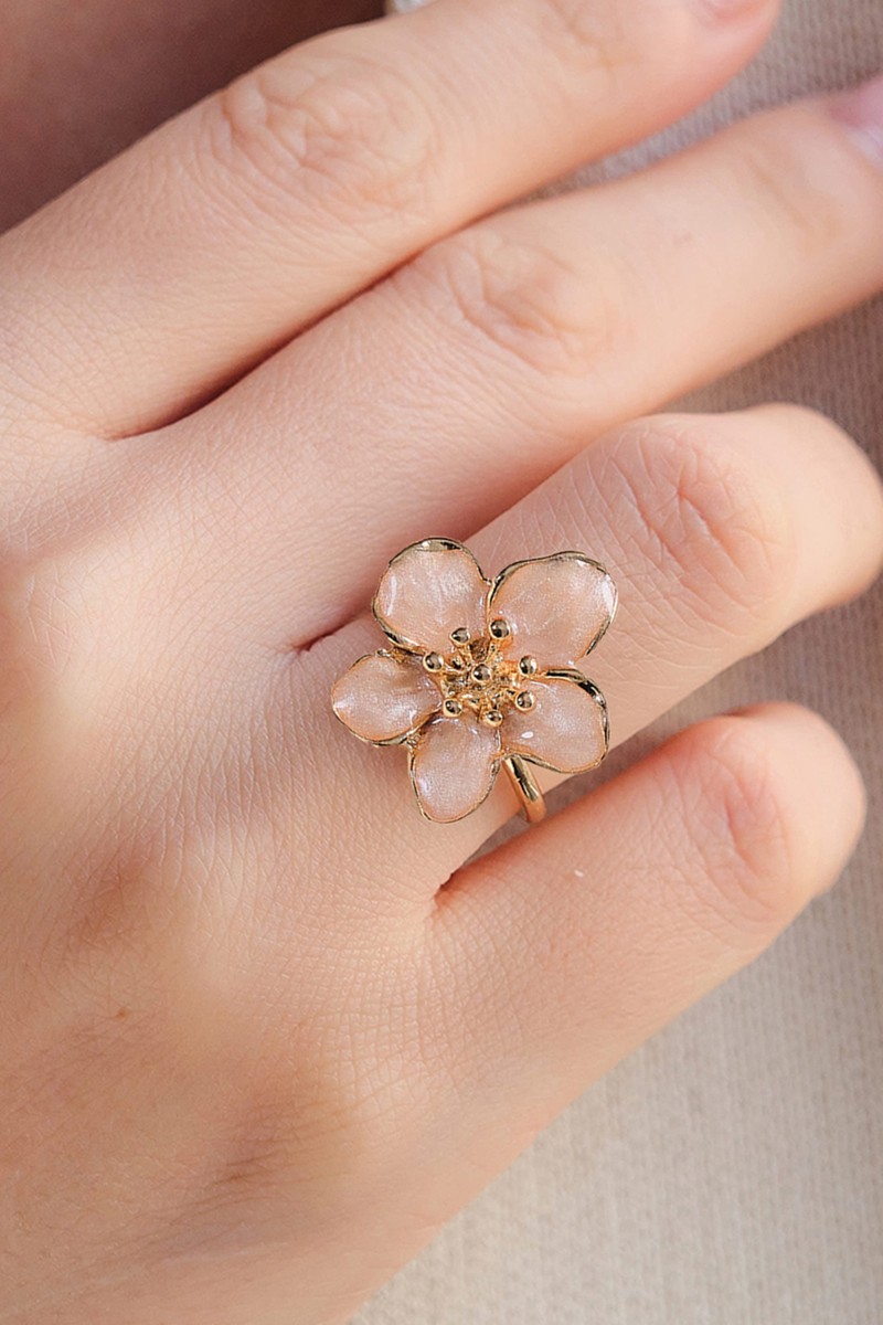 Aurrari Aurrari Gold Ayarlanabilir Sakura Çiçeği Yüzük — 2. ürün görseli